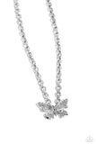 Paparazzi Midair Monochromatic - Silver Necklace