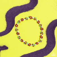 Paparazzi Midsummer Daisy - Multi Seed Beads Anklet