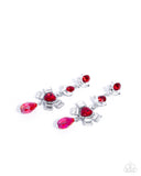 Paparazzi Millennial Malibu- Red Earrings