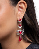Paparazzi Millennial Malibu- Red Earrings
