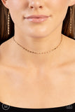 Paparazzi Minimalist Maiden - Gold Discs Chocker Necklace