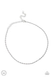 Paparazzi Minimalist Maiden - Silver Chocker Necklace