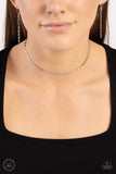 Paparazzi Minimalist Maiden - Silver Chocker Necklace