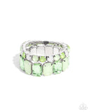 Paparazzi Mismatched Mood- Green Bracelet
