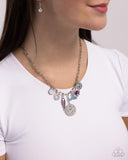 Paparazzi Mismatched Mystery- Purple Necklace