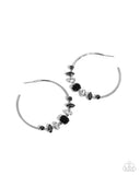 Paparazzi Modular Musings- Black Hoops Earrings