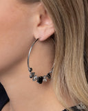Paparazzi Modular Musings- Black Hoops Earrings