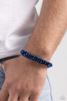 Paparazzi Monochromatic Mechanic - Blue hue Metallic Bracelet