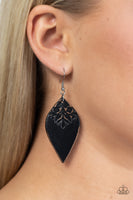 Paparazzi Naturally Nostalgic - Black Earrings