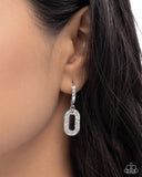 Paparazzi Next-Level Luminescence- White Earrings