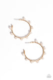 Paparazzi Night at the Gala - Gold hoops Earrings