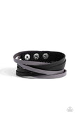 Paparazzi Not SEW Fast - Black Bracelet