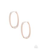 Paparazzi Now or LEISURE- Rose Gold Earrings