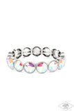 Paparazzi Black Diamond Number One Knockout - Multi Iridescent Gems Bracelet
