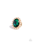 Paparazzi Officially Optimistic- Green Ring