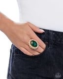 Paparazzi Officially Optimistic- Green Ring
