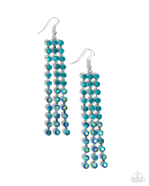 Paparazzi Ombré Occupation - Blue Earrings