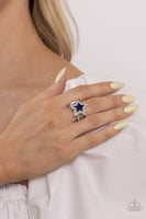 Paparazzi One Nation Under Sparkle - Blue Gem Star Ring