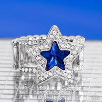 Paparazzi One Nation Under Sparkle - Blue Gem Star Ring