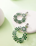 Paparazzi Opalescent Opulence- Green Earrings