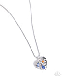 Paparazzi Outgoing Opulence- Blue Heart Necklace