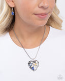 Paparazzi Outgoing Opulence- Blue Heart Necklace