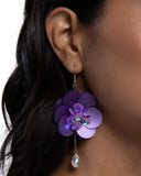 Paparazzi Oversized Opulence - Purple Earrings