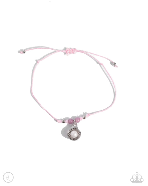 Paparazzi Oyster Overture - Pink Anklet