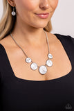 Paparazzi PALM Before the Storm - White Necklace