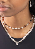 Paparazzi Pearl Pact- Brown Necklace