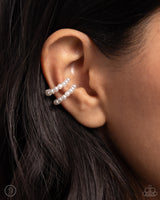 Paparazzi PEARLS Just Want to Have Fun - White Earcuff Earrings