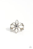 Paparazzi PETAL to the MEADOW - White Ring