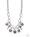 Paparazzi Padlock Pairing- Silver Necklace