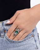 Paparazzi Painted Palooza- Green Ring