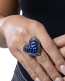 Paparazzi Painted Production- Blue Ring