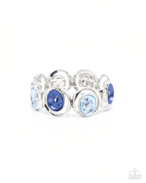 Paparazzi Painted Promise - Blue Bracelet