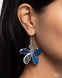 Paparazzi Painted Promotion - Blue Earrings