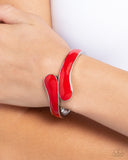 Paparazzi Painted Puzzle- Red Bracelet