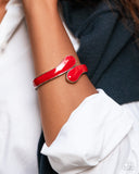 Paparazzi Painted Puzzle- Red Bracelet