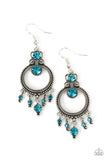 Paparazzi Palace Politics - Blue Earrings