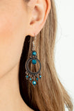 Paparazzi Palace Politics - Blue Earrings