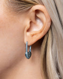 Paparazzi Pampered Padlock - Blue Earrings