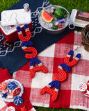 Paparazzi Pampered Patriot- Red Earrings