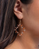 Paparazzi Pampered Promise- Brwon Earrings