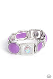 Paparazzi Majestic Mashup - Purple Stretchy Bracelet