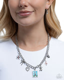 Paparazzi Parisian Pedestal- Red Necklace