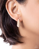 Paparazzi Particular Pearls- Gold Earrings