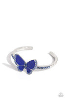 Paparazzi Particularly Painted - Blue Butterfly Bracelet