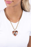 Paparazzi Parting is Such Sweet Sorrow - Gold Heart Necklace