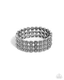 Paparazzi Passionate Pattern- Silver Bracelet